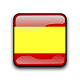 Translate to spanish icon of yellow and red representation of a Spanish flag